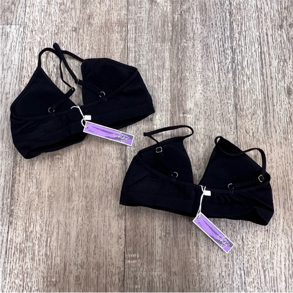 NWT ISLAY Bras TWO Scoopneck t-shirt ready in Black Size Small - Picture 2 of 2